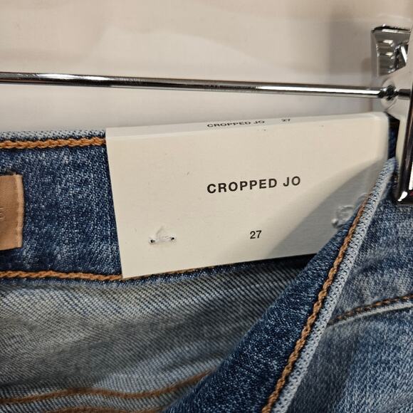 7 For All Mankind Jeans Cropped Jo Luxe Vintage Faded Blue Size 27 - Picture 5 of 9